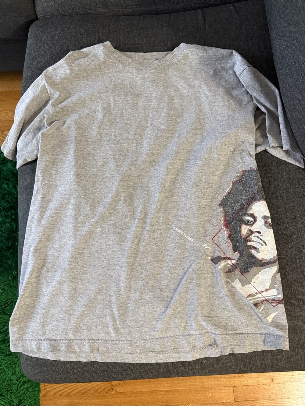 Iverson Reebok Grey Limited Edition Tee with I3 Neck Tag (Vintage 2003)